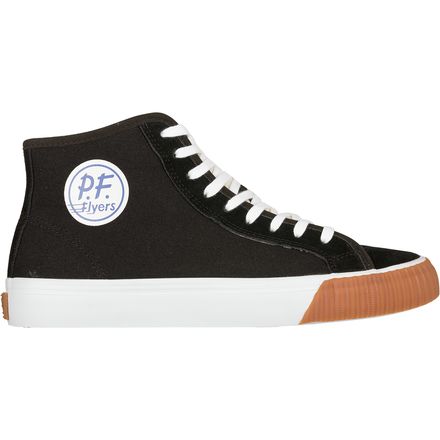 PF Flyers Center Hi Men's Retro Sneakers - Red/White Canvas - High Top - PM12OH3I