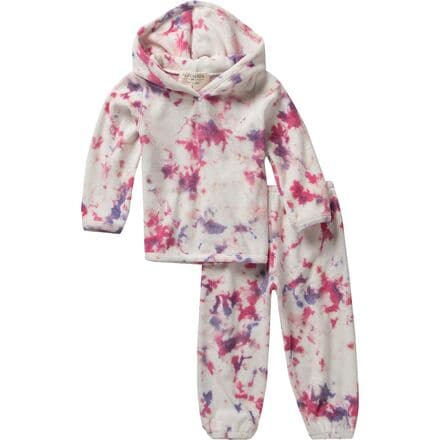 PaigeLauren - French Terry Splatter Hoodie & Balloon Pant Set - Toddlers'