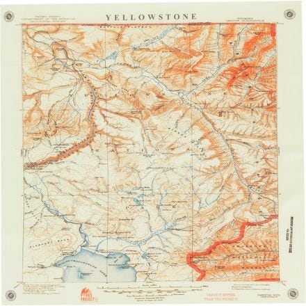 Parks Project - Yellowstone Map Bandana