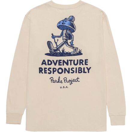 Parks Project - Adventure Responsibly Long-Sleeve T-Shirt - Natural