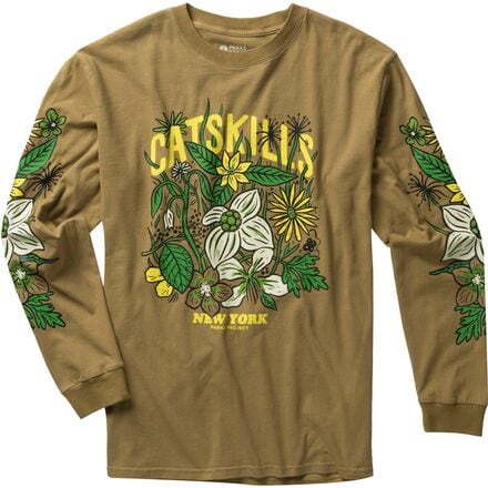 Parks Project - Catskills Flower Patch Long-Sleeve T-Shirt - Brown