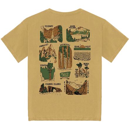Parks Project - Welcome To California's National Parks T-Shirt - Mustard