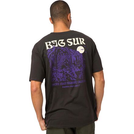 Parks Project - Big Sur Bridges Puff Print Pocket T-Shirt - Men's - Black