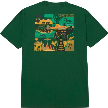 Parks Project - Yellowstone 1872 T-Shirt - Forest Green