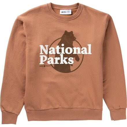 Parks Project - Our National Parks Puff Print Crew Sweatshirt - Women's - Rust