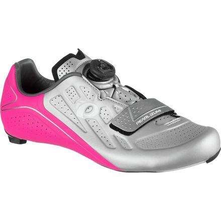 PEARL iZUMi - Elite Road V5 Cycling Shoe - Women's - Silver/Pink Glo