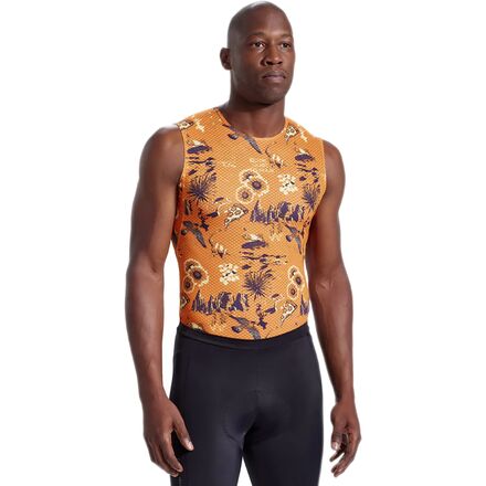 PEARL iZUMi - Transfer Mesh Sleeveless Baselayer - Men's - Fuego Coslope