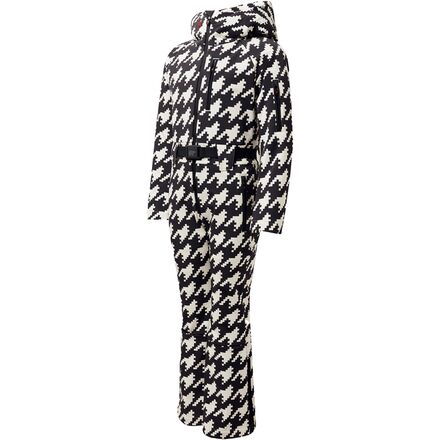 Perfect Moment - Star One-Piece Snow Suit - Girls' - Houndstooth - Black/Snow White