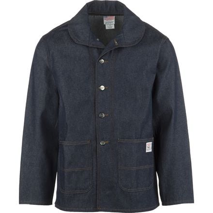 Pointer Brand - Indigo Denim Shawl Collar Jacket - Men's