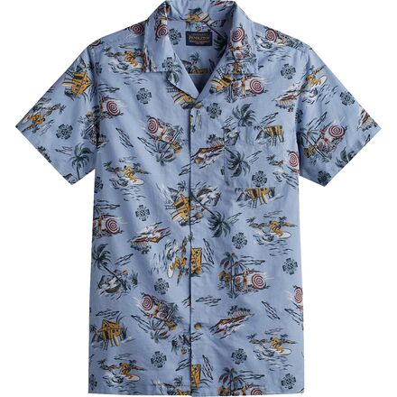 Pendleton - Aloha Shirt - Men's - Blue Palms