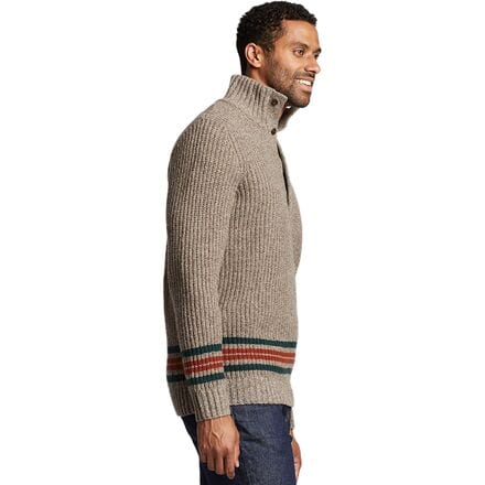 Pendleton - Stripe Button Henley Sweater - Men's