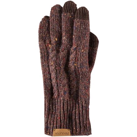 Pendleton - Merino Cable Knit Texting Glove - Women's - Cinnamon