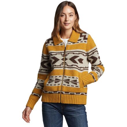 Pendleton - Graphic Shetland Zip Sweater - Women's