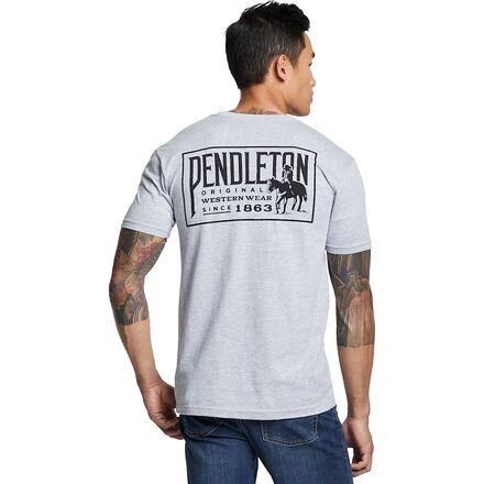 Pendleton - Original Western Graphic Short-Sleeve T-Shirt - Men's - Heather Grey/Black