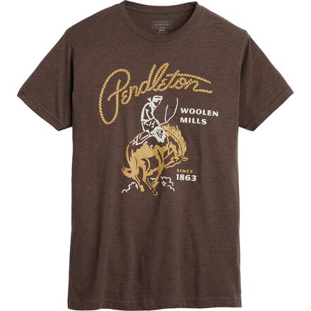Pendleton - Rodeo Graphic Short-Sleeve T-Shirt - Men's - Espresso/Gold