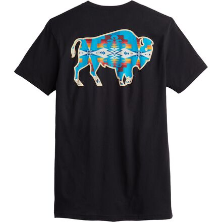 Pendleton - Tucson Bison Graphic Short-Sleeve T-Shirt - Men's - Black/Multicolor