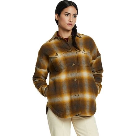 Pendleton - Wool Shirt Jacket - Women's - Brown/Gold Ombre