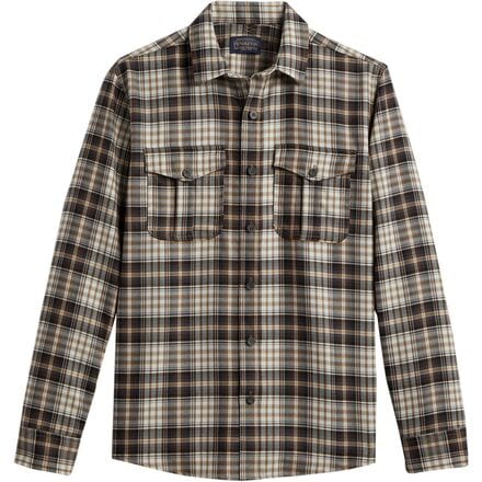 Pendleton - Harrison Merino Shirt - Men's - Brown/Grey Plaid