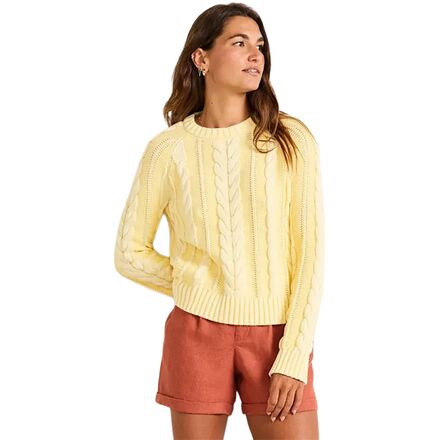 Cotton Cable Sweater - Women's