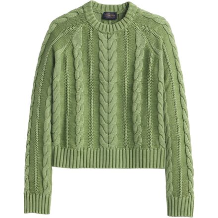 Cotton Cable Sweater - Women's