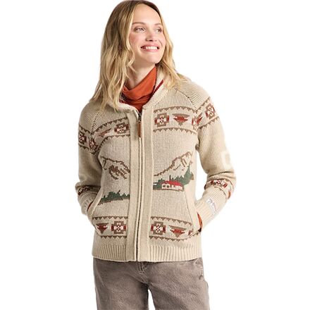 Alpine Lambswool Zip-Up Cardigan - Women's