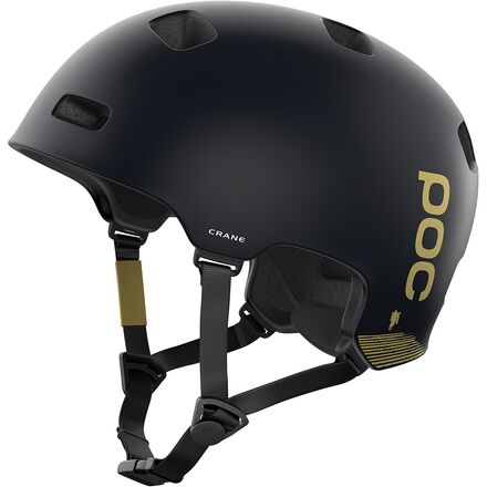 POC - Crane Mips Fabio Edition Helmet - Uranium Black Matte/Gold