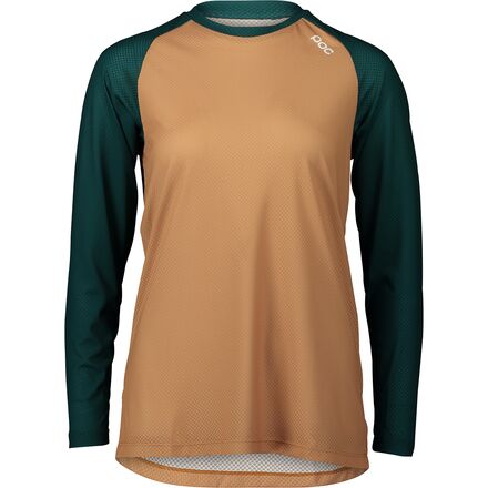 POC - MTB Pure Long-Sleeve Jersey - Women's - Moldanite Green/Aragonite Brown