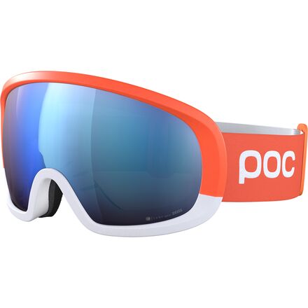 POC - Fovea Mid Race Goggles - Zink Orange/Hydrogen White/Partly Sunny Blue