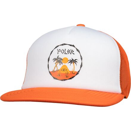Poler - Trader Rick Trucker Hat - Poler Orange
