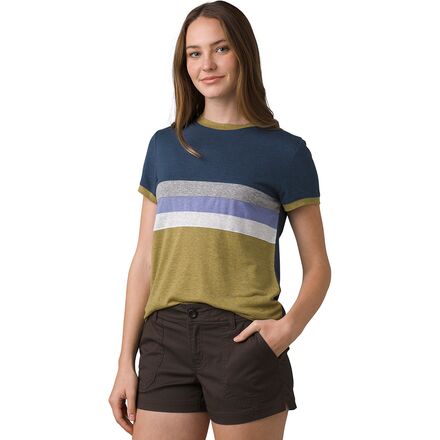 prAna - Cozy Up Ringer T-Shirt - Women's - Nautical