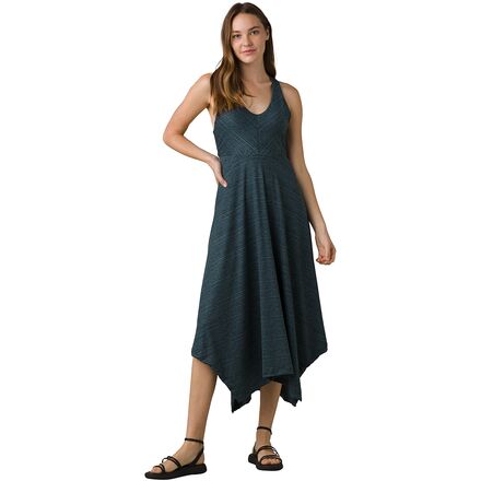 prAna - Saxon Dress - Women's - Grey Blue Pebbles
