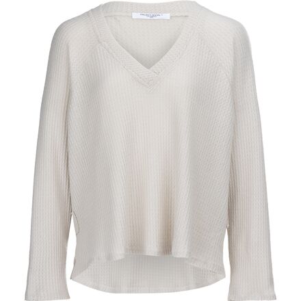 Project Social T - Dream Cozy Thermal V-Neck Long-Sleeve Top - Women's - Raw Linen