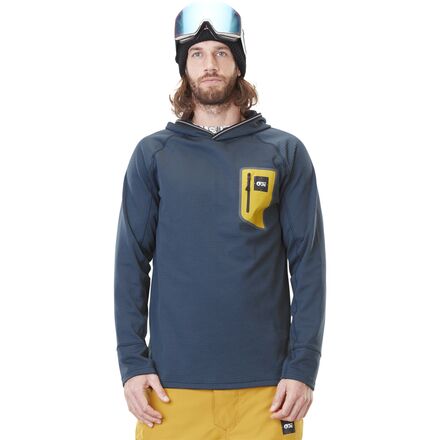 Picture Organic - Bake Grid Fleece Hooded Jacket - Men's - Dark Blue