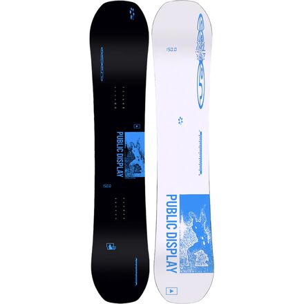 PUBLIC Snowboards - Mathes Display Snowboard - 2024 - Black/Blue