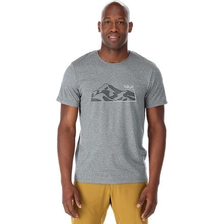 Rab - Mantle Mountain T-Shirt - Men's - Beluga Marl