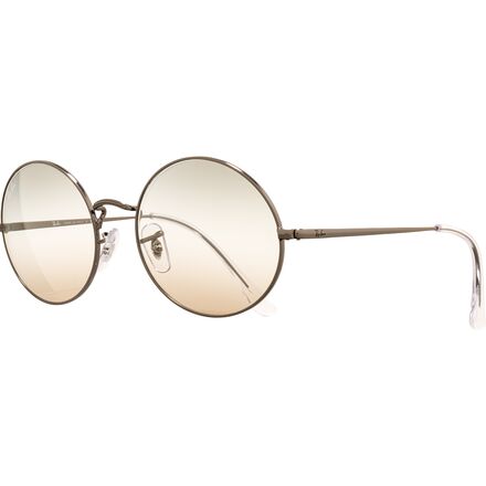 Ray-Ban - Oval Sunglasses - Gunmetal/Clear Gradient Grey