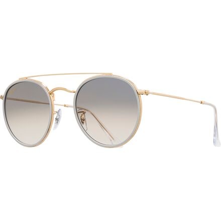 Ray-Ban - Round Double Bridge Legend Gold Sunglasses