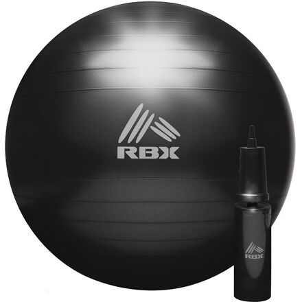RBX - 55cm Fitness Ball + Hand Pump - Black