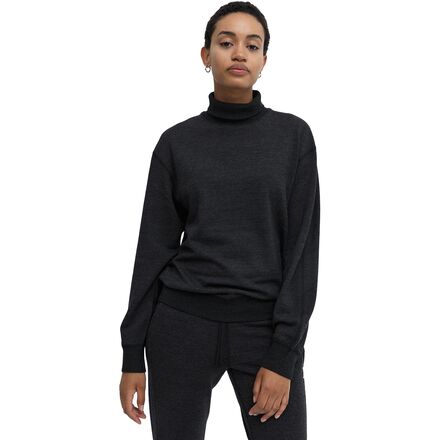 Reigning Champ - Merino Terry Long-Sleeve Turtleneck Top - Women's - Charcoal