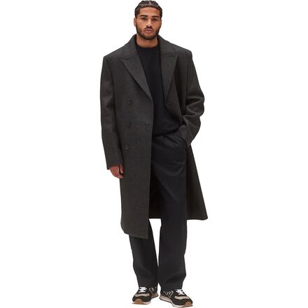 Wool Cashmere Polo Coat - Men's
