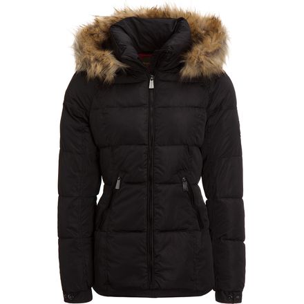 Rainforest - Faux Fur Hooded Quilted Insulated Jacket - Women's