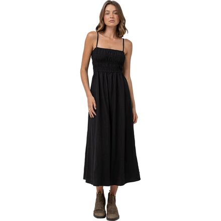 Classic Shirred Midi Dress - Women's