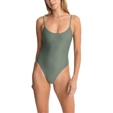 Classic Minimal One Piece Swimsuit - Women's