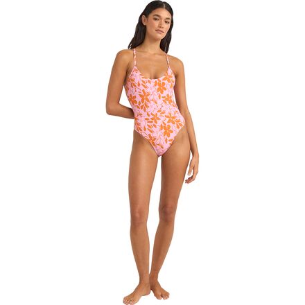 Rhythm - Bora Bora Floral Cross Back One-Piece Swimsuit - Women's