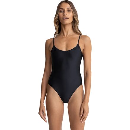 Classic Minimal One-Piece Swimsuit - Women's