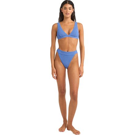 Rhythm - Isla Rib Hi Banded Bikini Bottom - Women's