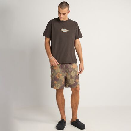 Rhythm - Flame Printed Vintage Short-Sleeve T-Shirt - Men's