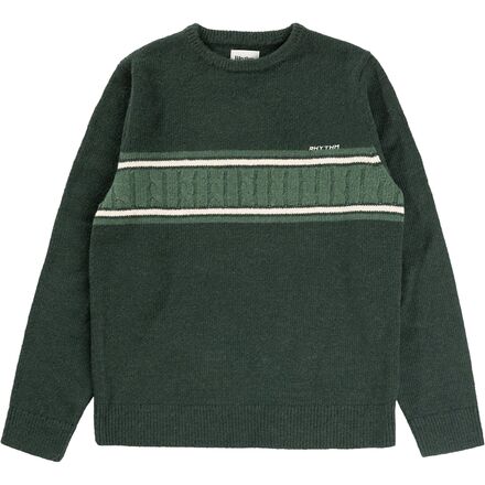 Rhythm - Mohair Stripe Knit Sweater - Men's
