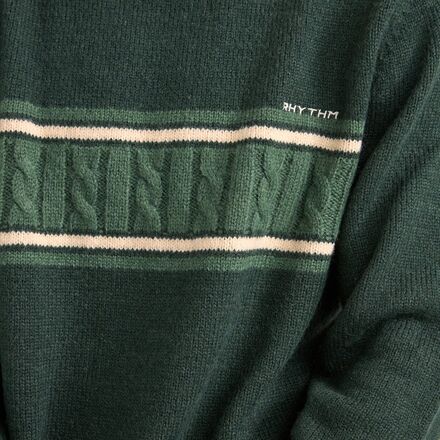 Rhythm - Mohair Stripe Knit Sweater - Men's