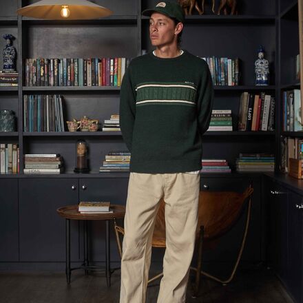 Rhythm - Mohair Stripe Knit Sweater - Men's